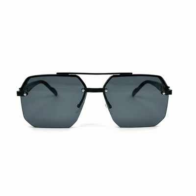 Octagon Rimless Sunglasses - Black